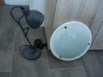 Bureaulamp + Plafondlamp